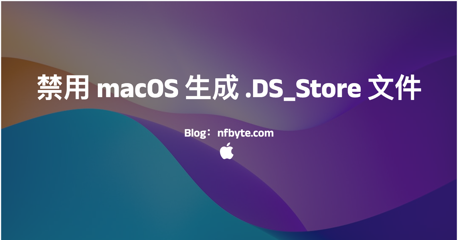 禁止 macOS 访问网络文件夹（如 SMB）时生成 .DS_Store 文件